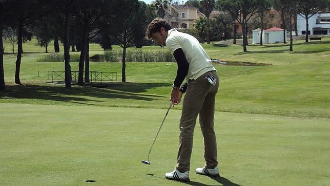 Toreros y novilleros en el II torneo «Taurogolf» en Huelva