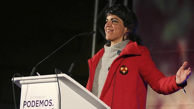 Teresa Rodríguez se excusa en un encuentro con su militancia para no ir al debate electoral