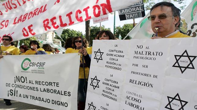 Los profesores de Religión se manifestarán contra el recorte horario en su asignatura