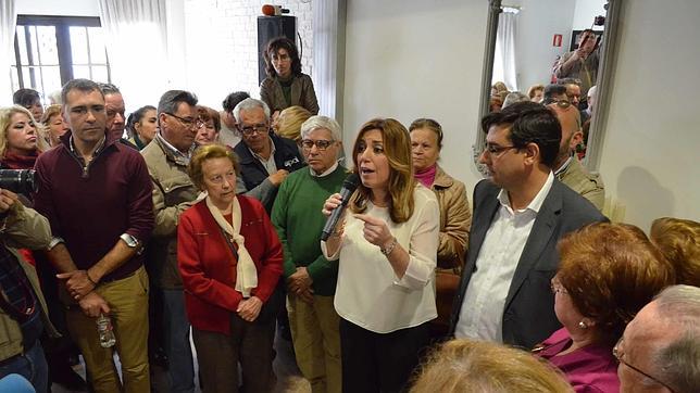 Susana Díaz asegura que apostará por «la instalación de empresas en Utrera»