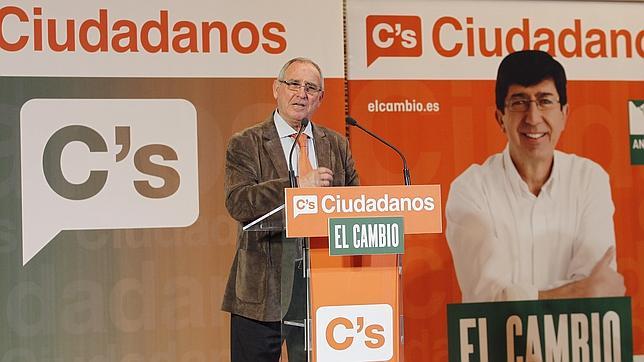 José Luis Vilches, durante un acto de Ciudadanos