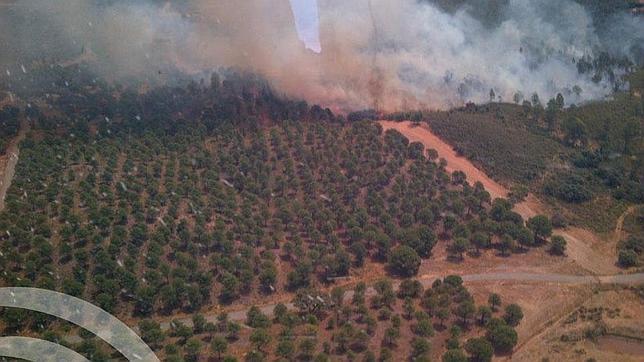 La alerta por el incendio en Guillena baja a nivel cero