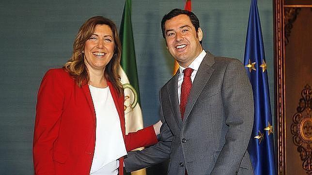 Susana Díaz y Juanma Moreno, cara a cara para tratar la investura