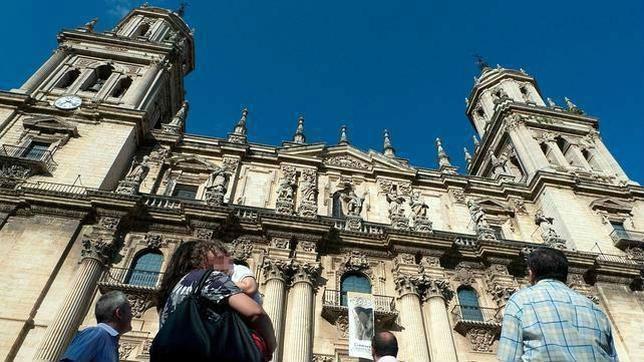 Calderón de la Barca ante la Catedral de Jaén