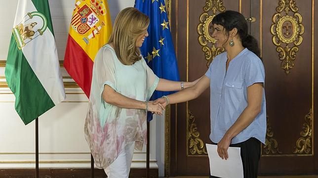 Teresa Rodríguez (Podemos) acude a la reunión con Díaz con «oídos limpios»