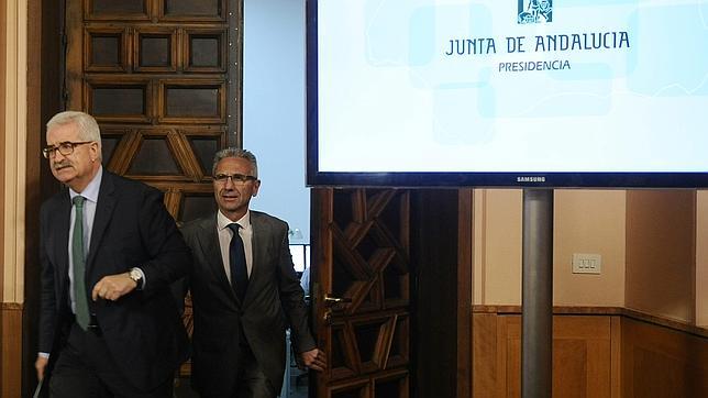 Jiménez y Vázquez, en la presentación del portal de transparencia
