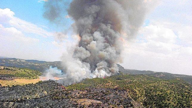 Más de diez mil hectáreas ardieron en el peor incendio del verano en Andalucía