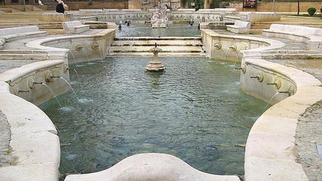 Fotografía de La Fuente del Rey que forma parte del Patrimonio Nacional