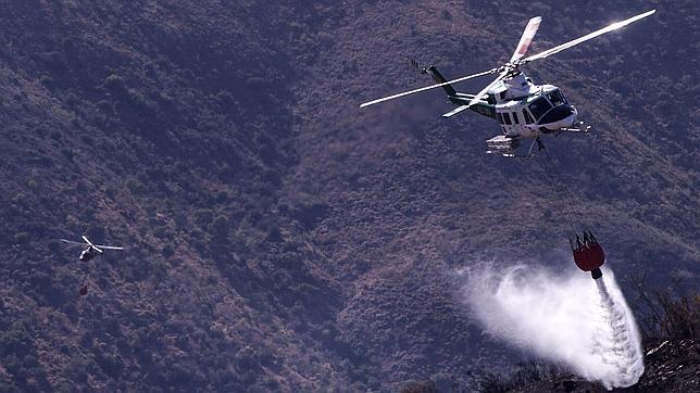 Un incendio en la provincia de Málaga afecta a ocho hectáreas de matorral y pasto