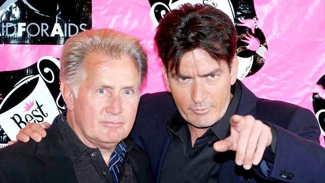 Martin y Charlie Sheen. Padre e hijo