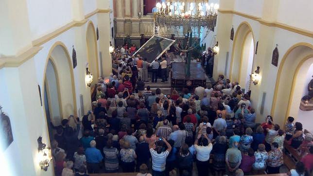 La lluvia agua la romería del Cristo del Paño en Moclín