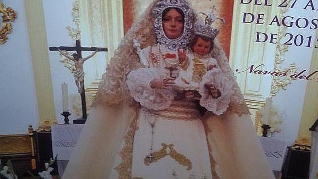 Roban joyas de la Virgen de los Remedios de Las Navas