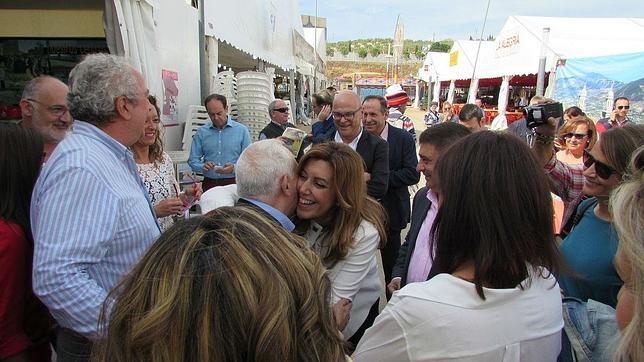 Díaz visita la feria de San Lucas en Jaén pero sigue sin verse con el alcalde