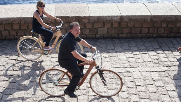 Martín Berasategui monta una bicicleta de esta firma nazarena / ABC