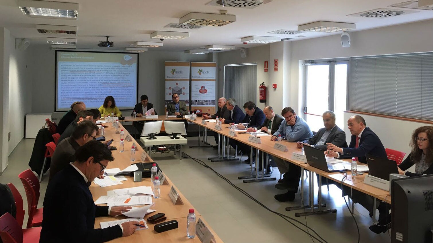 Reunión de la junta general del parque científico-tecnológico de Jaén