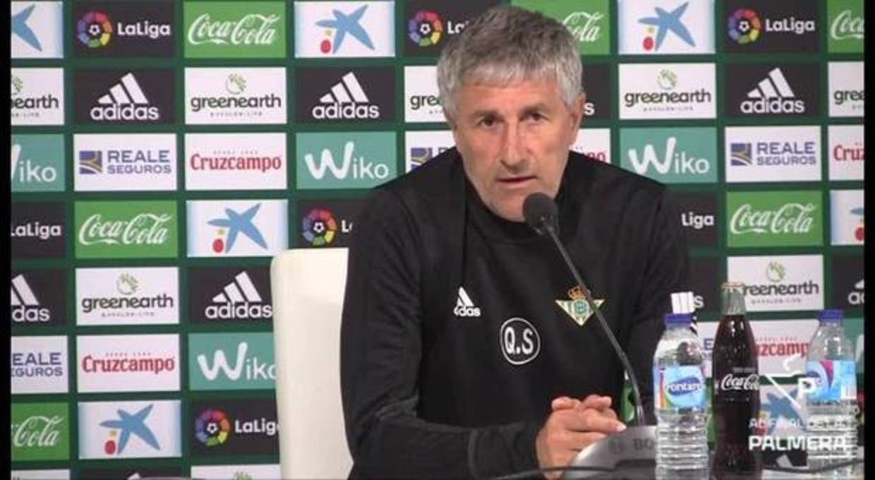 Setién: &quot;Siempre será mejor quedar quinto que sexto o séptimo&quot;