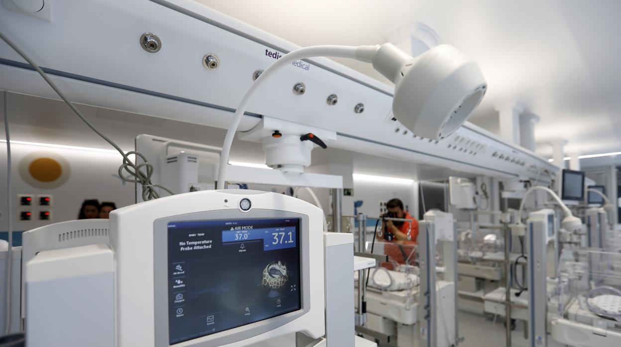 Sala de neonatología del hospital Quirón de Córdoba