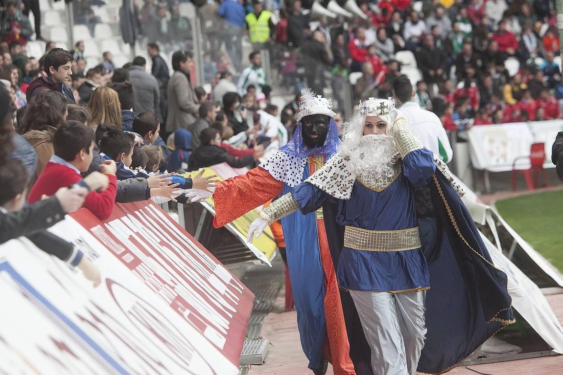 Las gradas en el partido contra el Mirandés