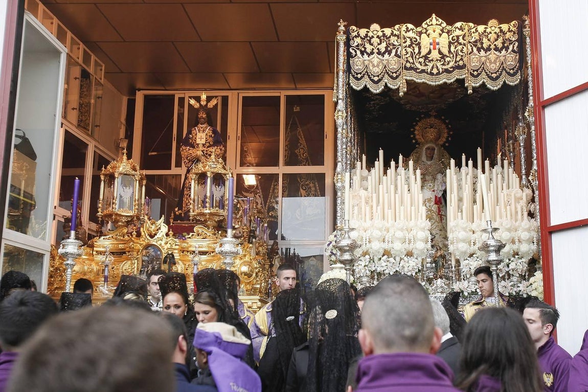 La lluvia impidió al Rescatado salir en estación de penitencia
