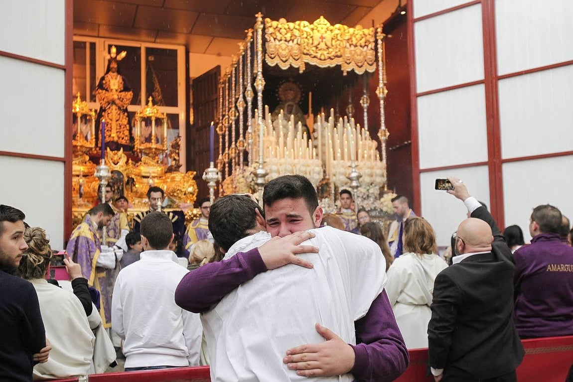 La lluvia impidió al Rescatado salir en estación de penitencia