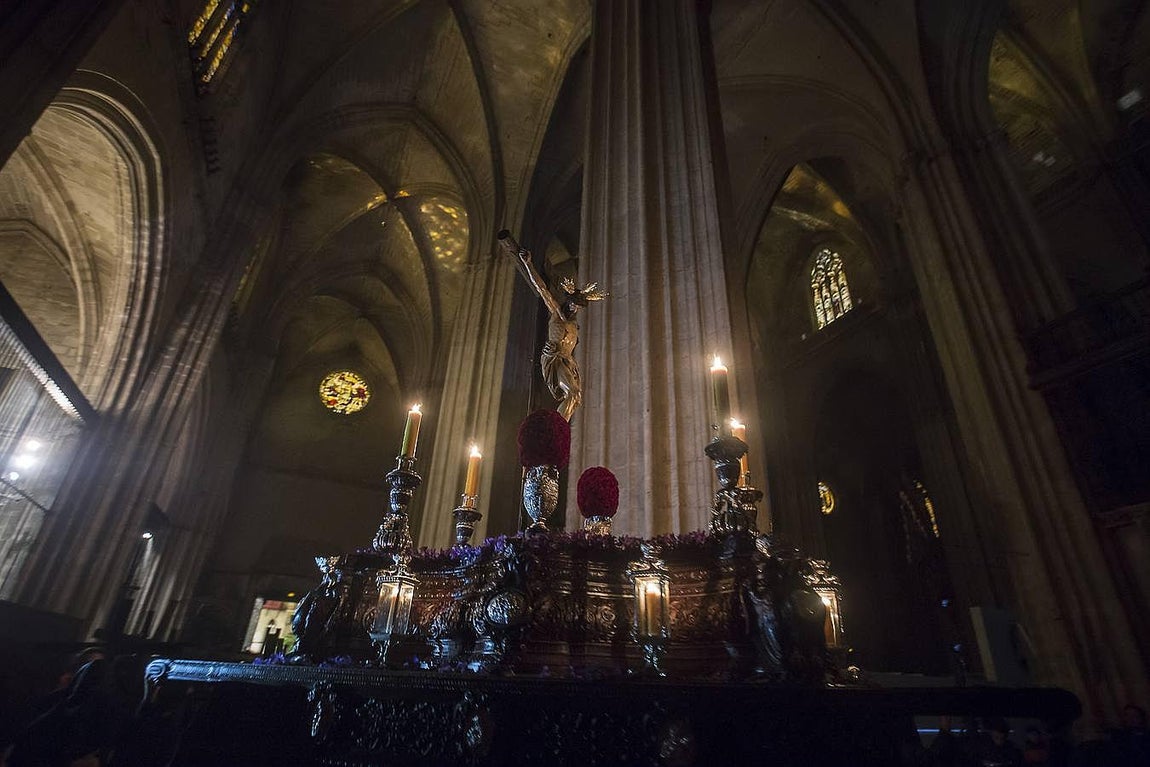 La Madrugada en el interior de la Catedral, por Serrano