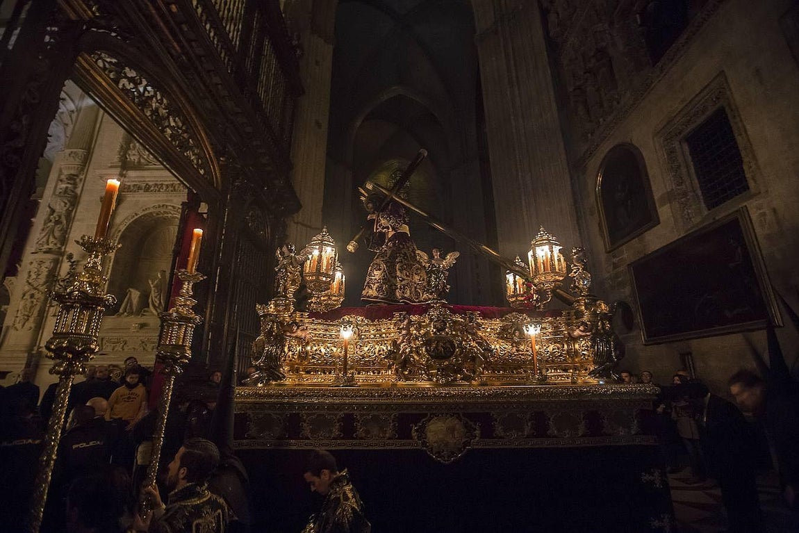 La Madrugada en el interior de la Catedral, por Serrano