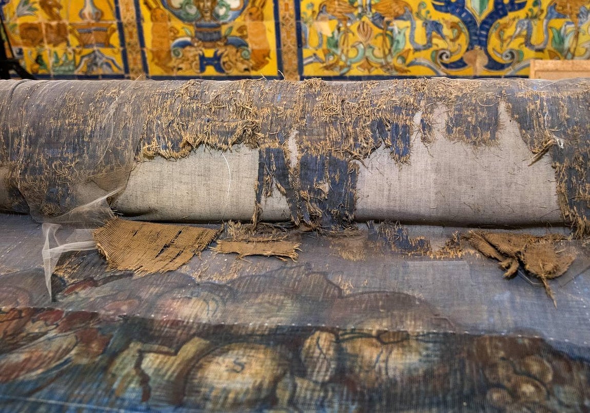 Restauración en directo en el Alcázar