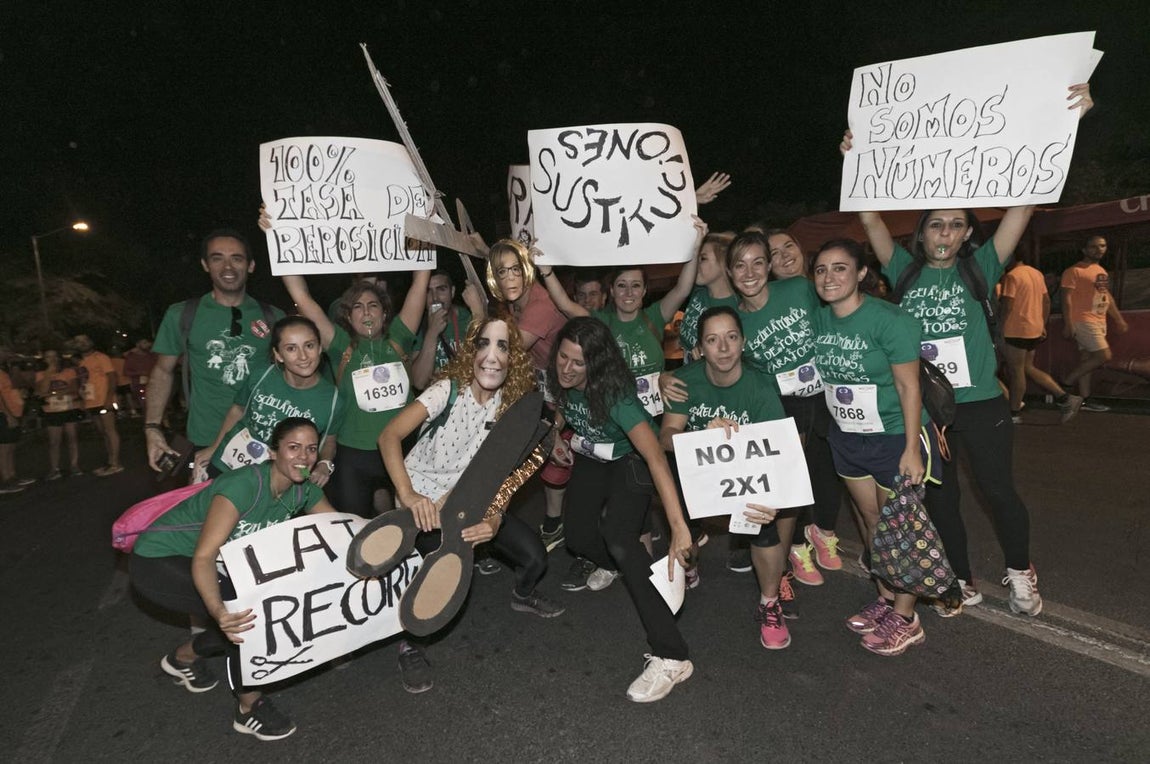 Los sevillanos disfrutan del «running» en la Nocturna