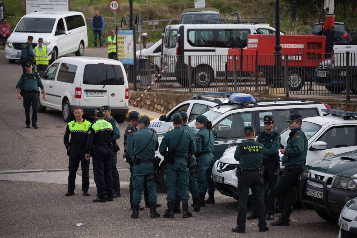 Estampas del rodaje de «Juego de Tronos» en el Castillo de Almodóvar