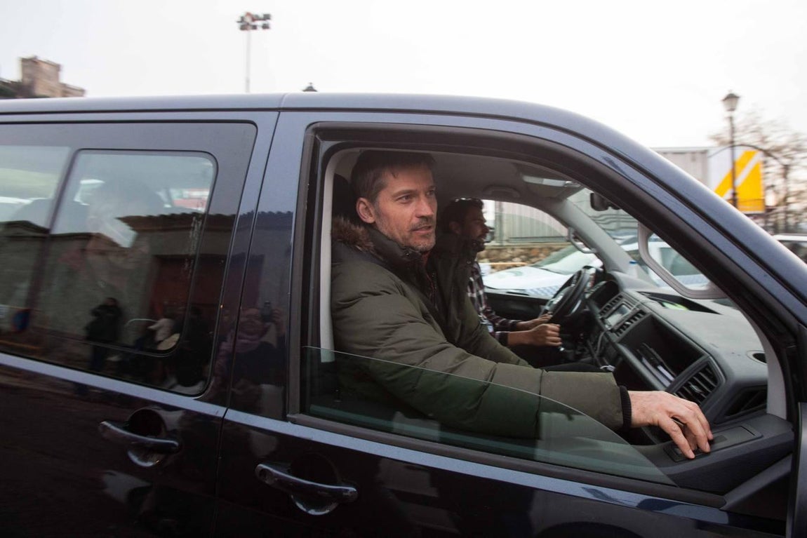 Estampas del rodaje de «Juego de Tronos» en el Castillo de Almodóvar