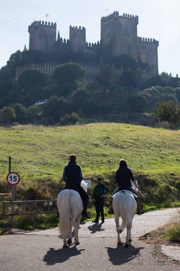 Estampas del rodaje de «Juego de Tronos» en el Castillo de Almodóvar