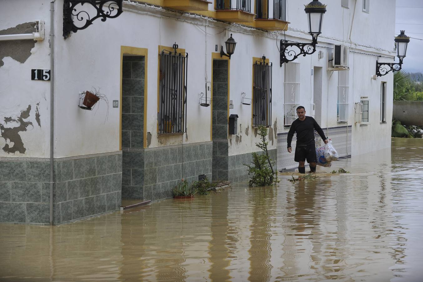 La lluvia arrasa en Málaga