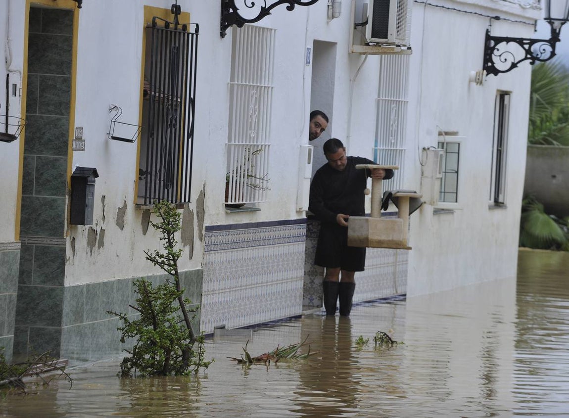 La lluvia arrasa en Málaga