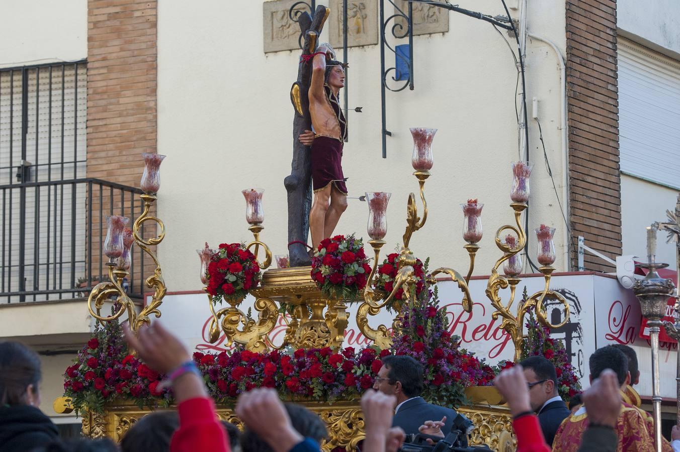 Chupinazo en La Puebla del Río en honor de San Sebastián