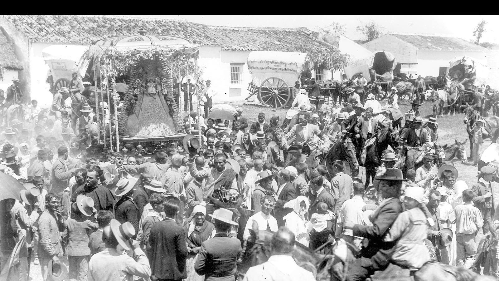 1918: Romería del Rocío en Huelva.