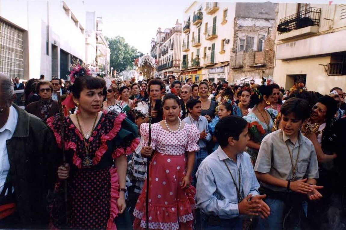 La hermandad de la Macarena, a su salida en 1994