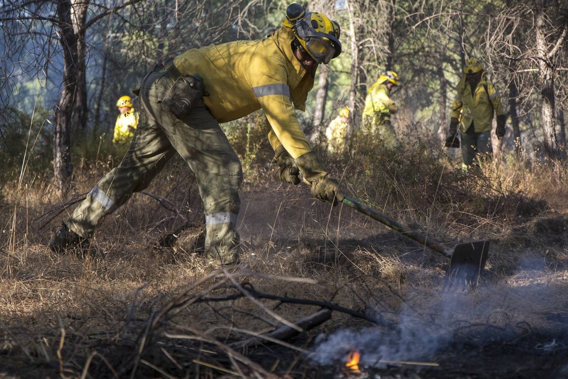Estabilizado el incendio entre Gibraleón y El Portil