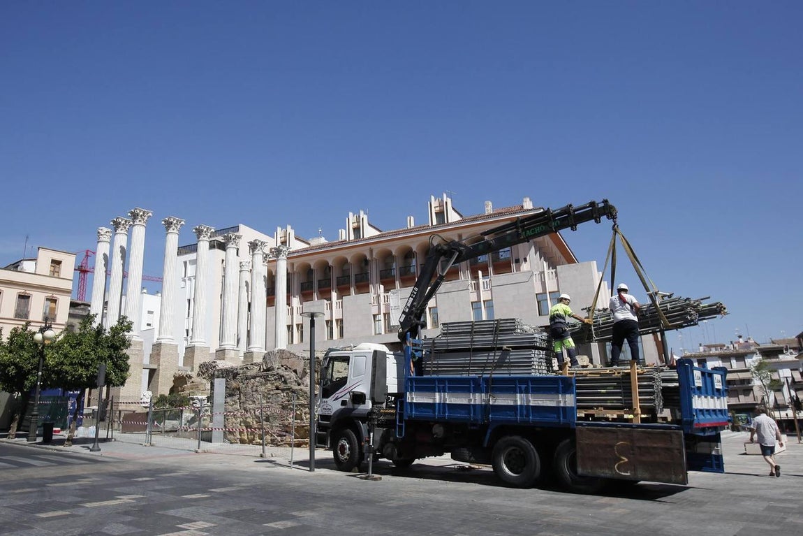 En imágenes, la restauración del Templo Romano de Córdoba