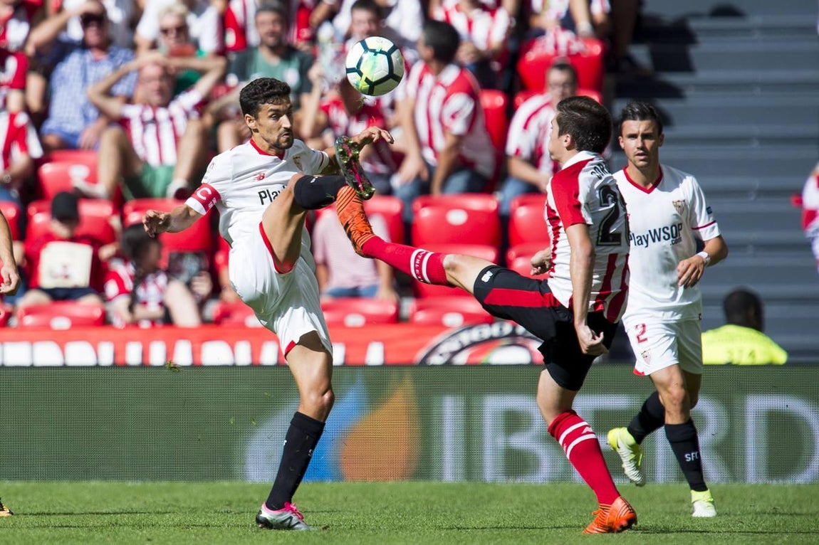 Las imágenes del Athletic-Sevilla FC: derrota por la mínima en San Mamés
