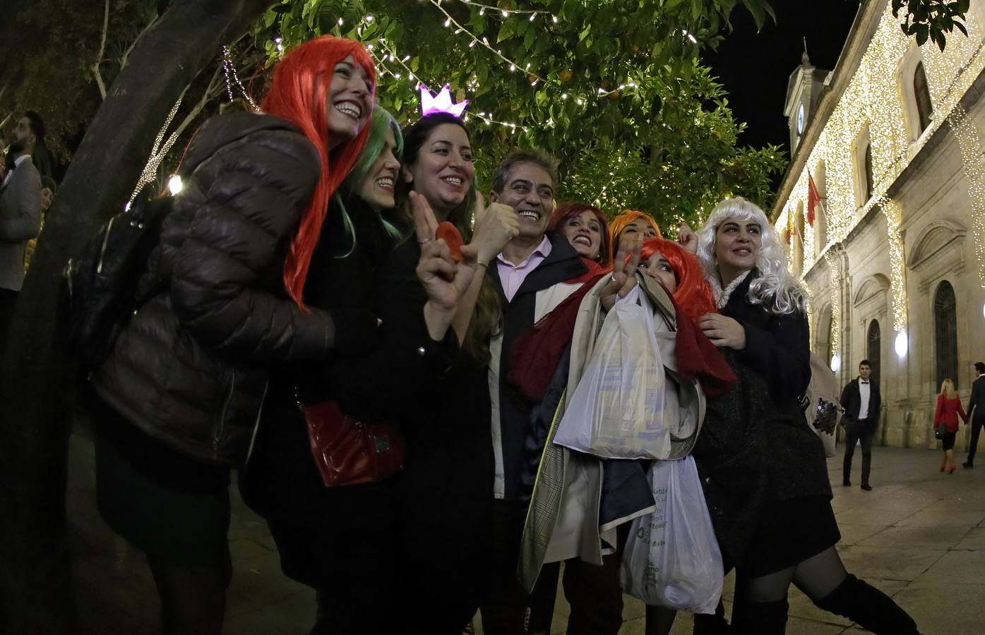 Así celebró Sevilla la llegada de 2018