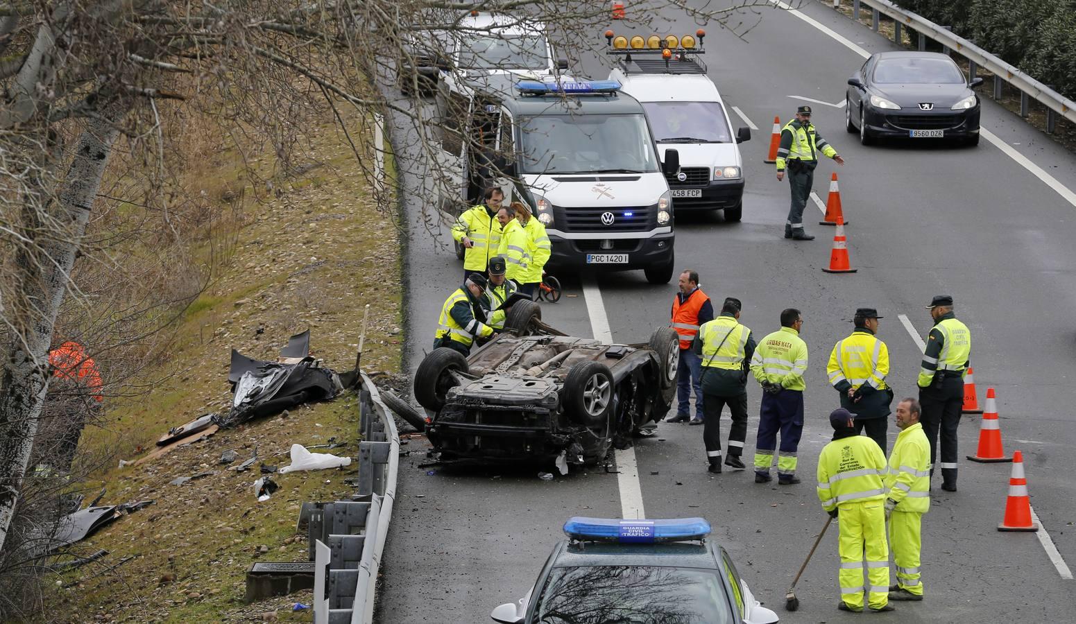 Las imágenes del accidente mortal en la A4 de Córdoba