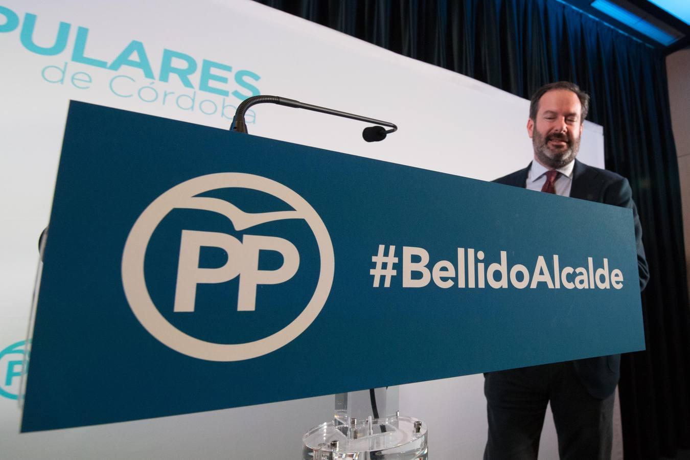 El primer acto de José María Bellido como candidato a la Alcaldía de Córdoba, en imágenes