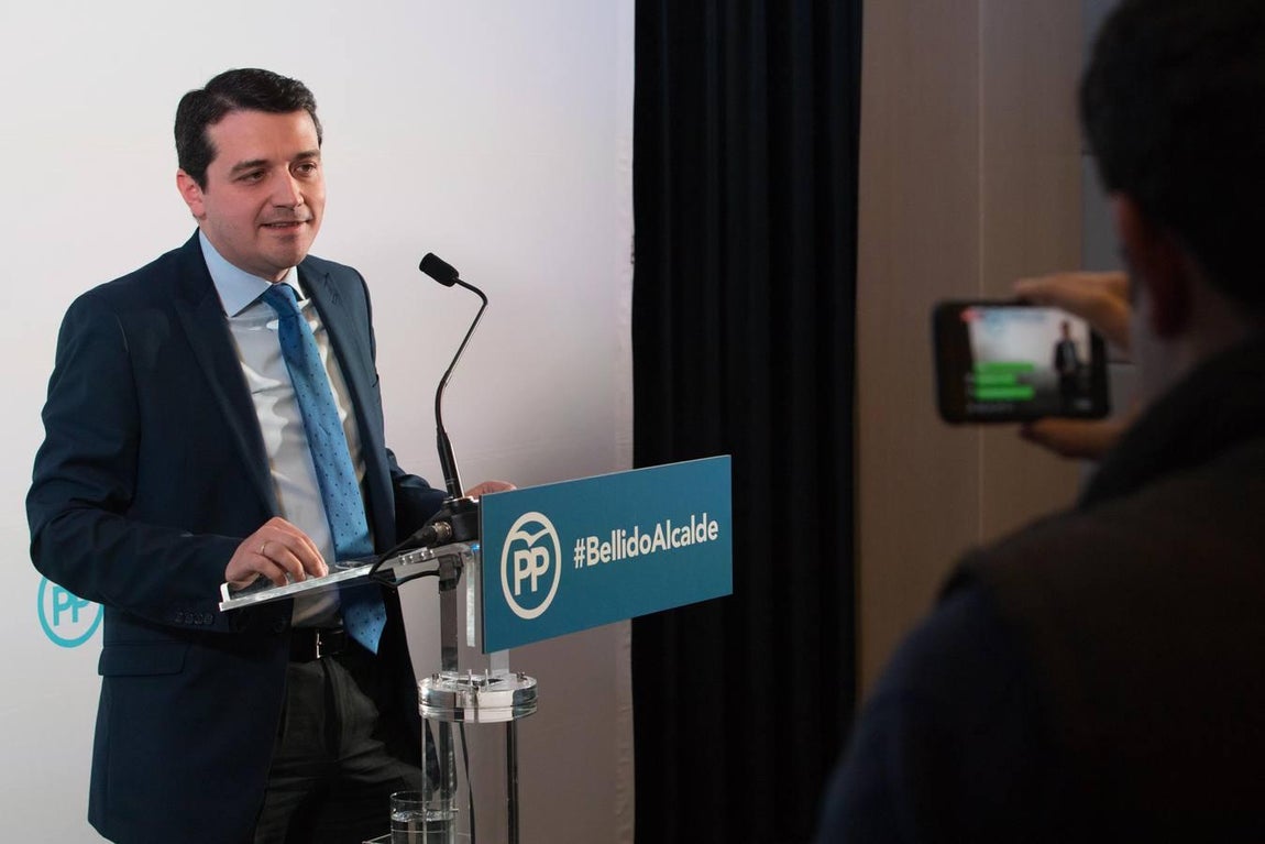 El primer acto de José María Bellido como candidato a la Alcaldía de Córdoba, en imágenes