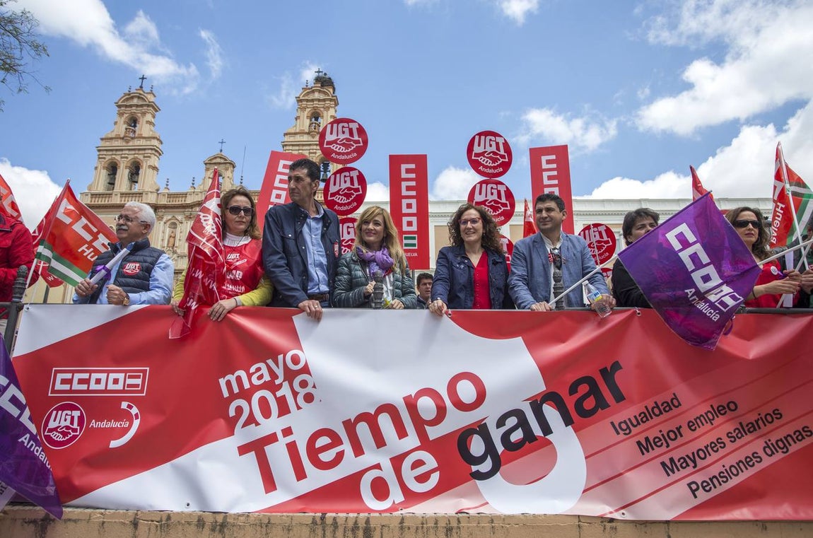 La manifestación central de Huelva, en imágenes