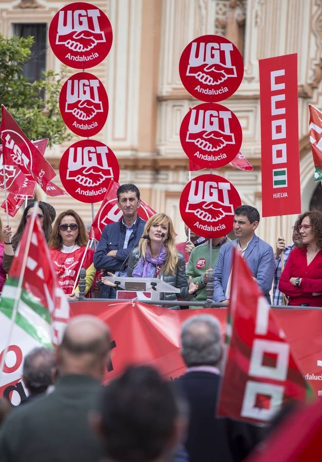 La manifestación central de Huelva, en imágenes