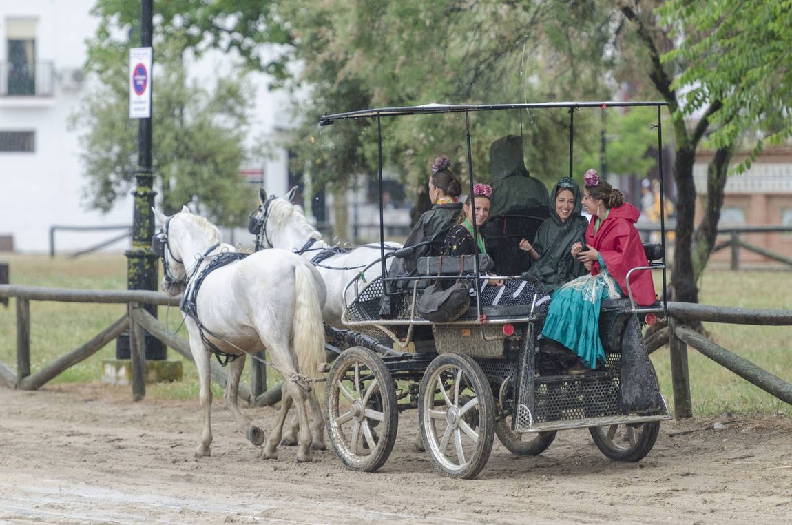 Chaparrones de mayo en el Rocío