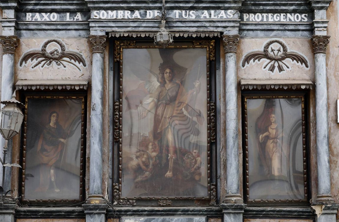 El estado del retablo de San Rafael, en imágenes