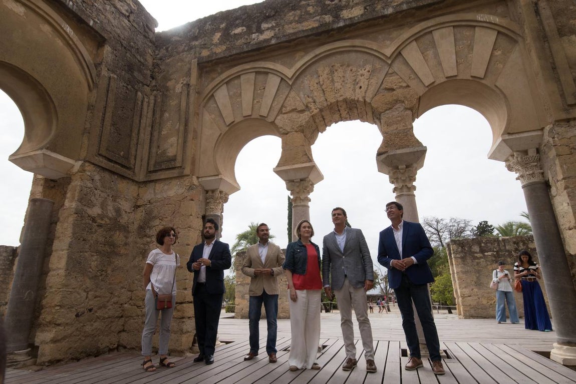 La visita de Albert Rivera a Medina Azahara, en imágenes