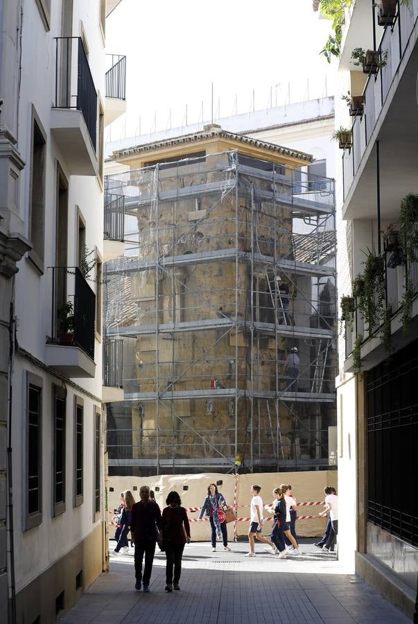La restauración del alminar de San Juan de Córdoba, en imágenes
