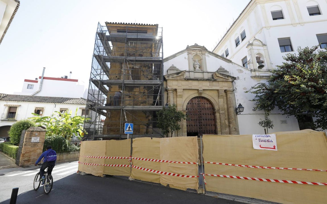 La restauración del alminar de San Juan de Córdoba, en imágenes